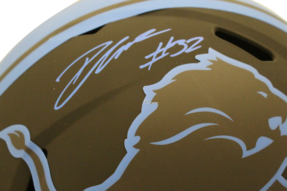 D'Andre Swift Autographed Detroit Lions F/S Eclipse Speed Helmet FAN