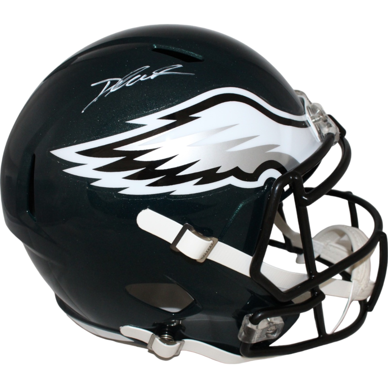 D'Andre Swift Autographed Philadelphia Eagles F/S Helmet Beckett