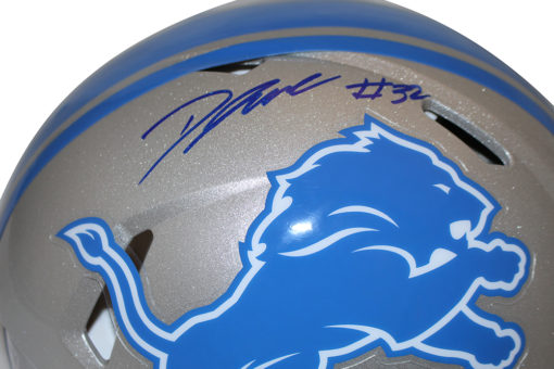 D'Andre Swift Autographed Detroit Lions Authentic Speed Helmet FAN