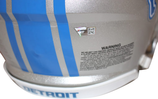 D'Andre Swift Autographed Detroit Lions Authentic Speed Helmet FAN
