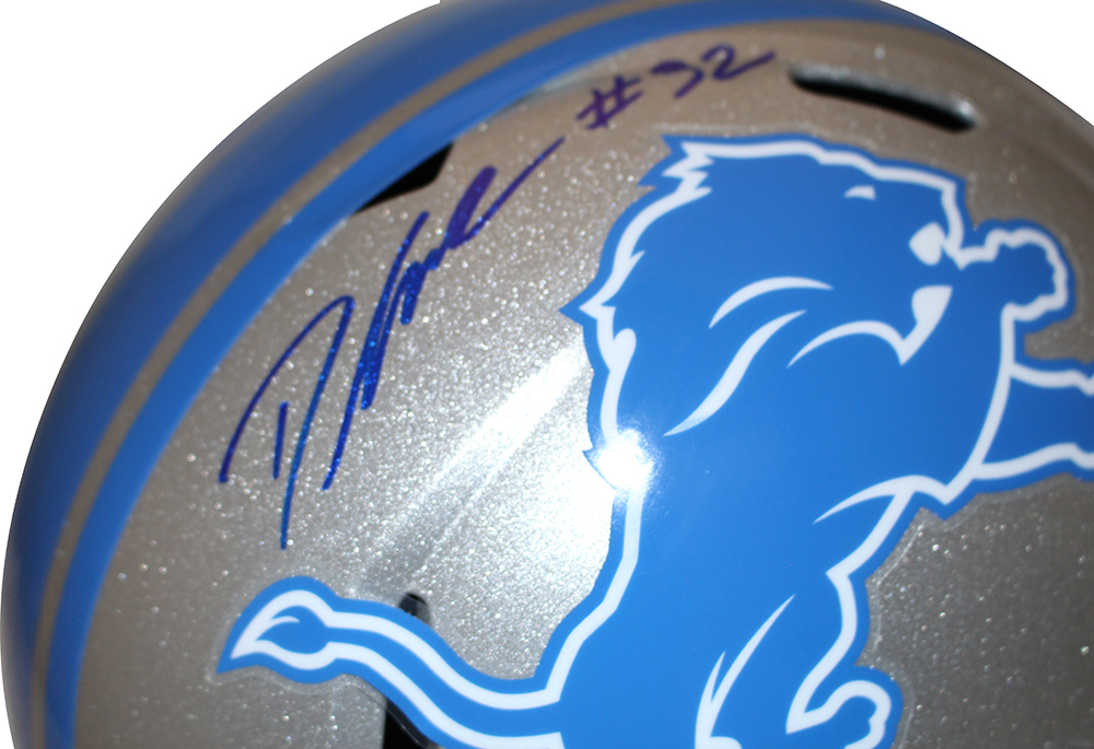D'Andre Swift Autographed/Signed Detroit Lions F/S Speed Helmet FAN