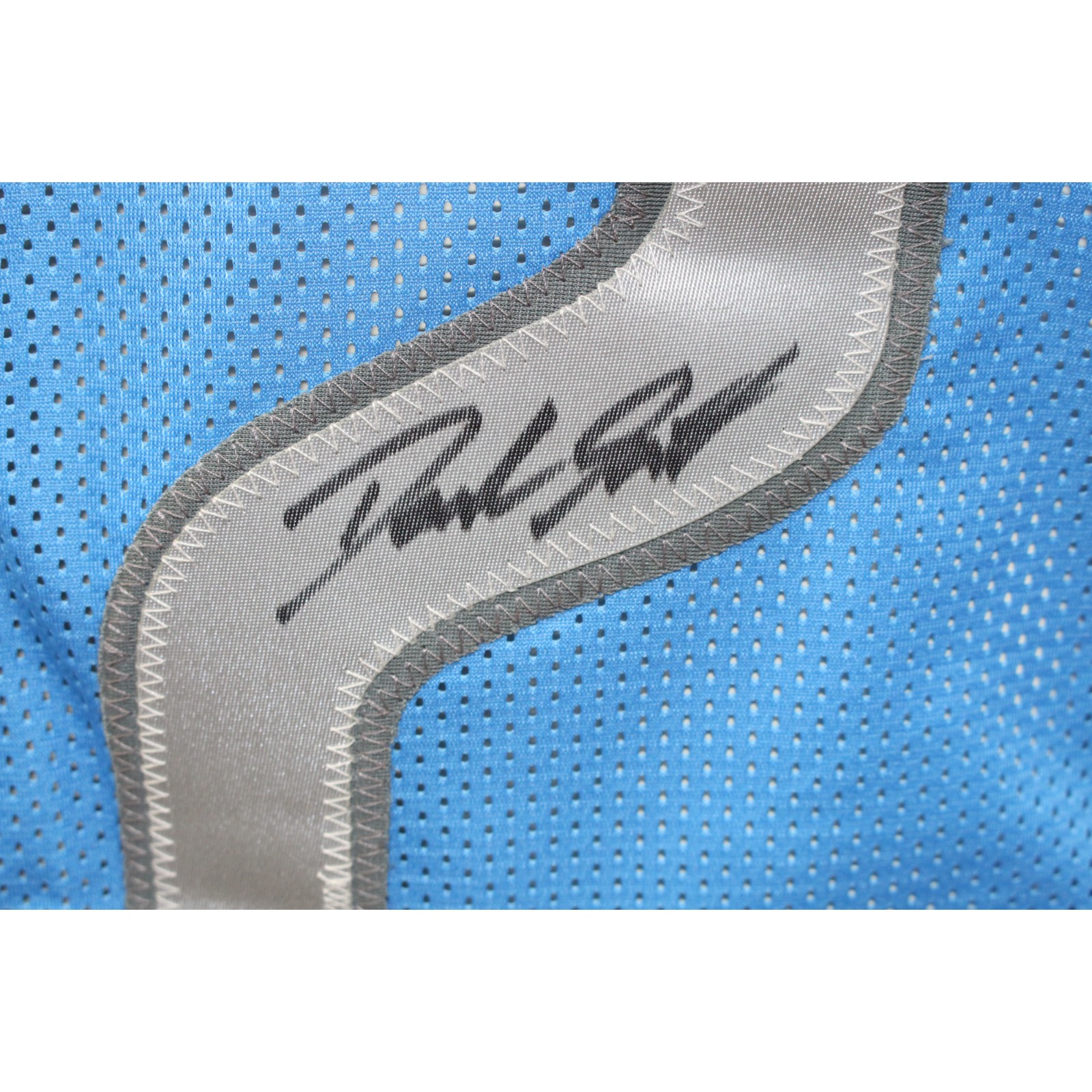 D'andre Swift Autographed/Signed Pro Style Blue Jersey JSA