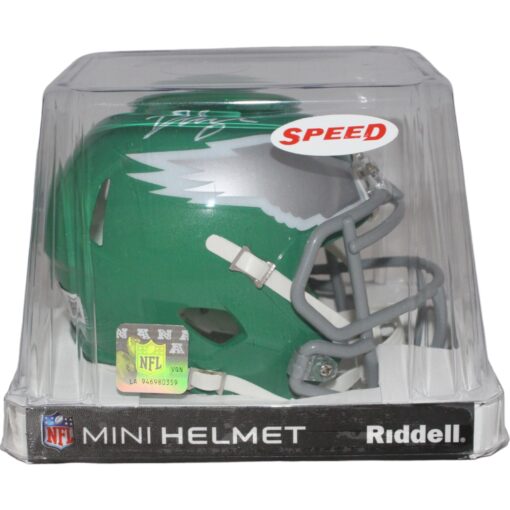 D'Andre Swift Signed Philadelphia Eagles TB  Mini Helmet BAS