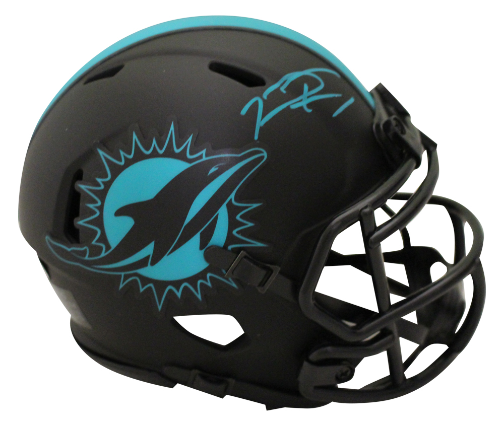 Tua Tagovailoa Autographed Miami Dolphins Eclipse Mini Helmet FAN