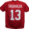 Tua Tagovialoa Autographed/Signed College Style Red XL Jersey BAS 26536