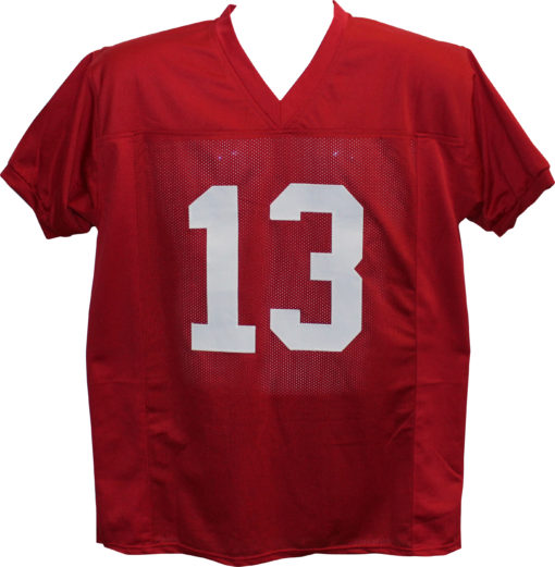 Tua Tagovialoa Autographed College Style Red XL Jersey Roll Tide BAS 26535