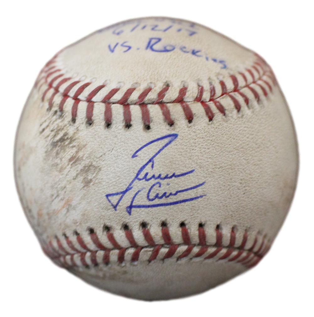 Jameson Taillon Autographed Pittsburgh Pirates Game Used OML Baseball MLB 24376
