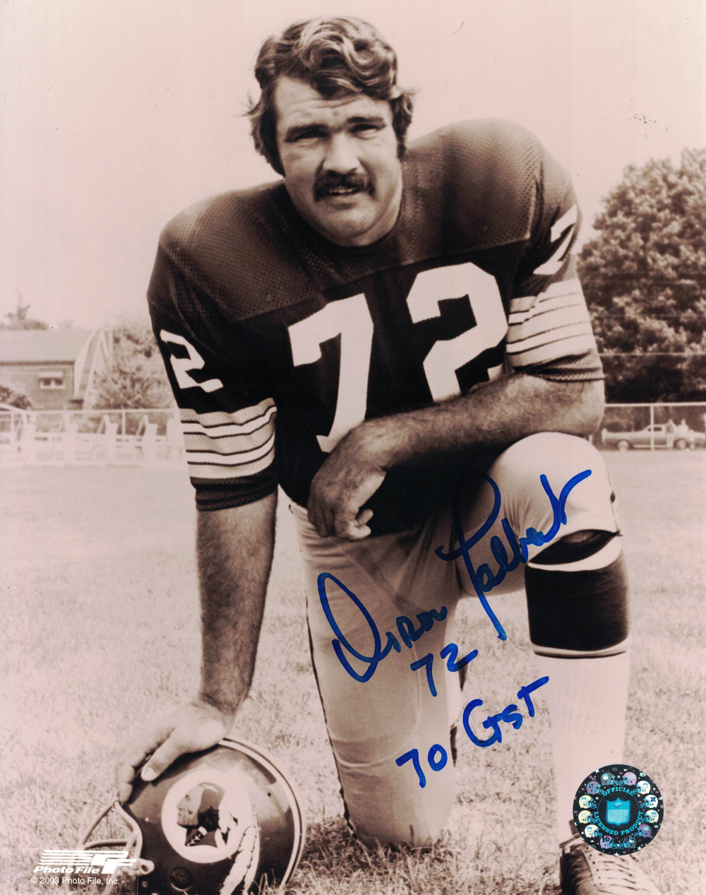 Diron Talbert Autographed Washington Redskins 8x10 Photo 70 Greatest 27937