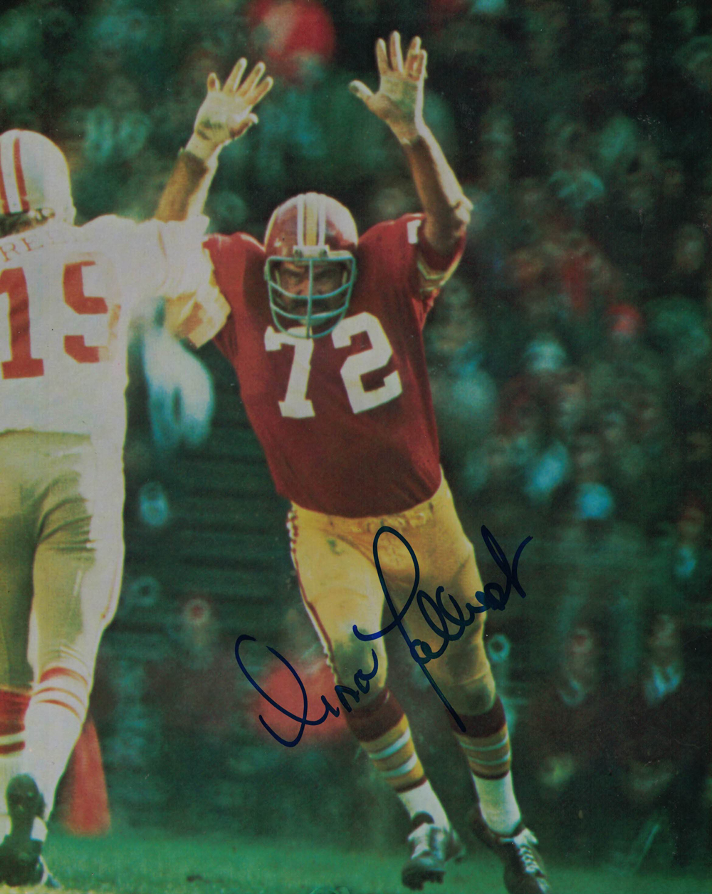 Diron Talbert Autographed/Signed Washington Redskins 8x10 Photo 27935