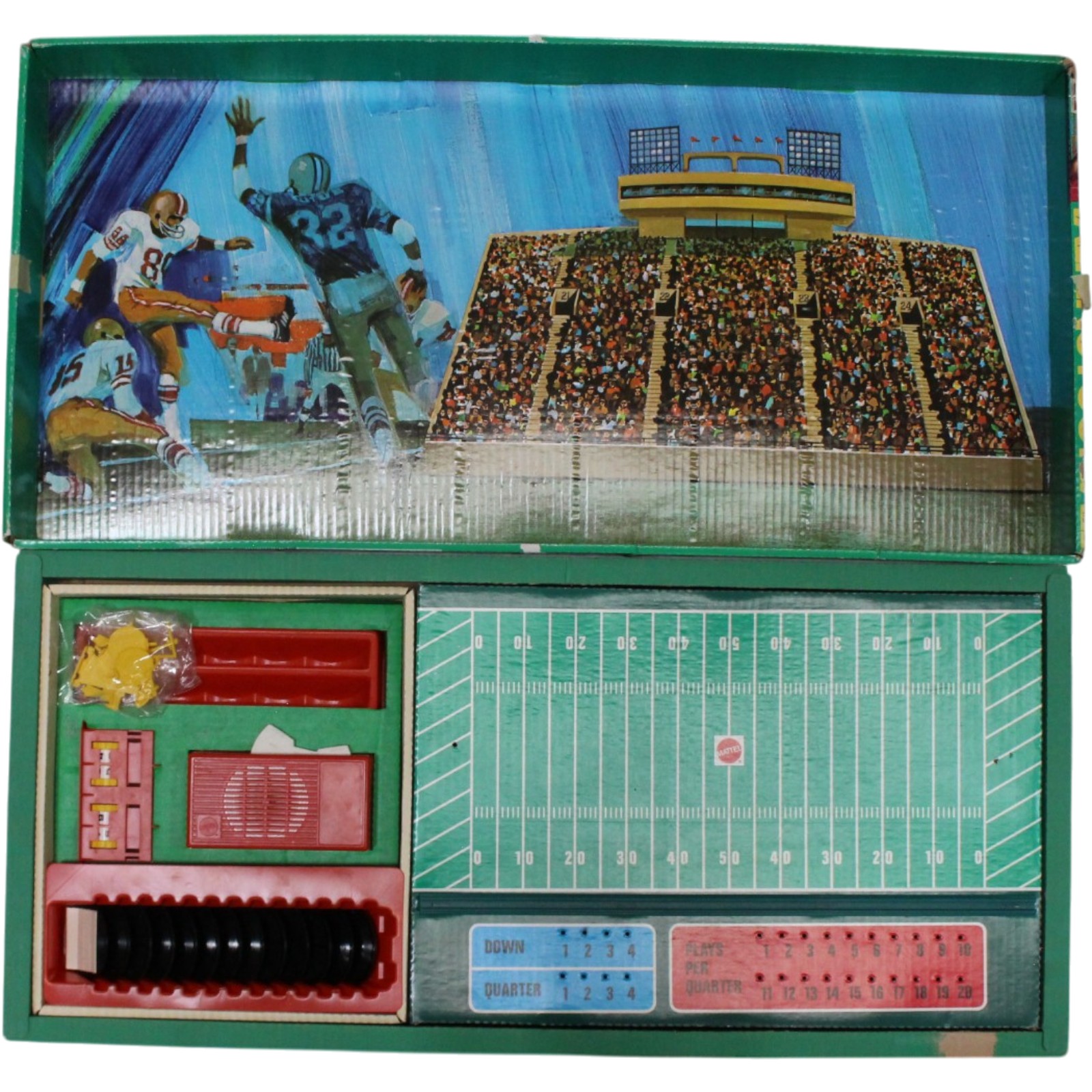 1971 Mattell Collectible Talking Football Board Game NOT WORKING 55491 3 1971 Mattell Collectible Talking Football Board Game NOT WORKING 55491