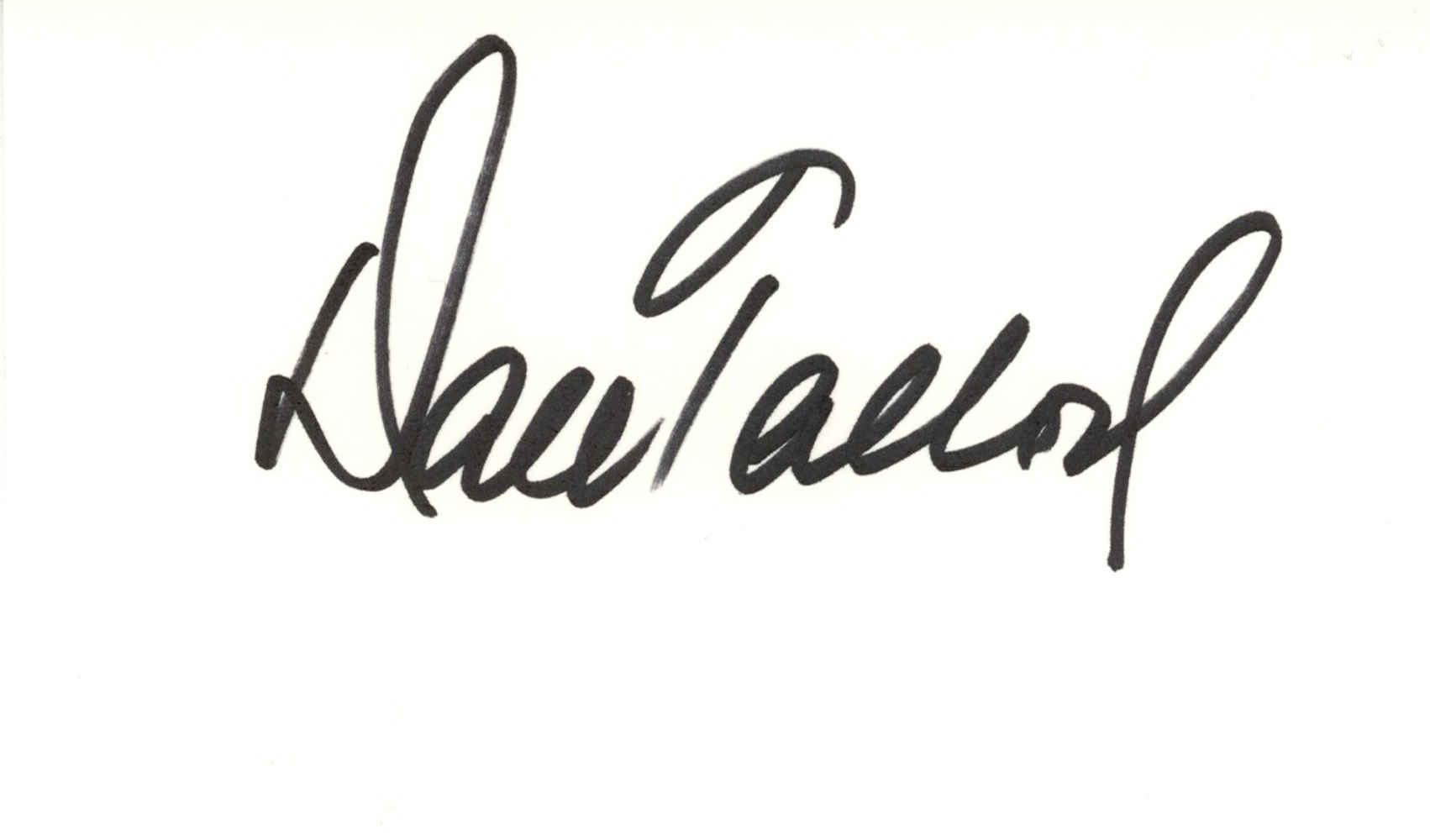 Dale Tallon Autographed/Signed Chicago Blackhawks Index Card Beckett 45266