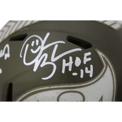 Lynch Sapp Barber Brooks Tampa Bay Buccaneers Salute Mini Helmet Beckett 48045