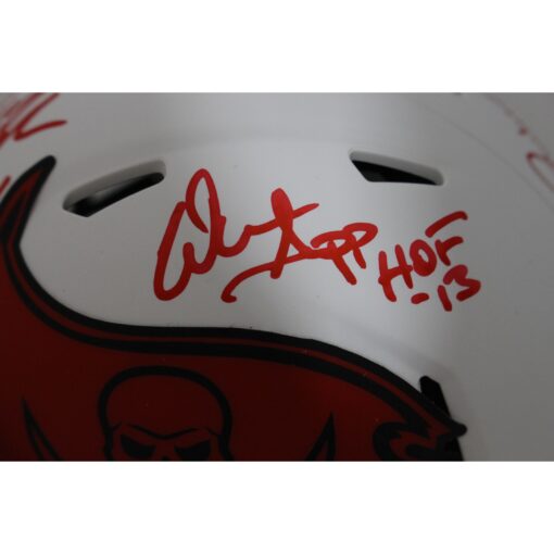 Lynch Sapp Barber Brooks Tampa Bay Buccaneers Lunar Mini Helmet Beckett 48054
