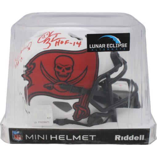 Lynch Sapp Barber Brooks Tampa Bay Buccaneers Lunar Mini Helmet Beckett 48054