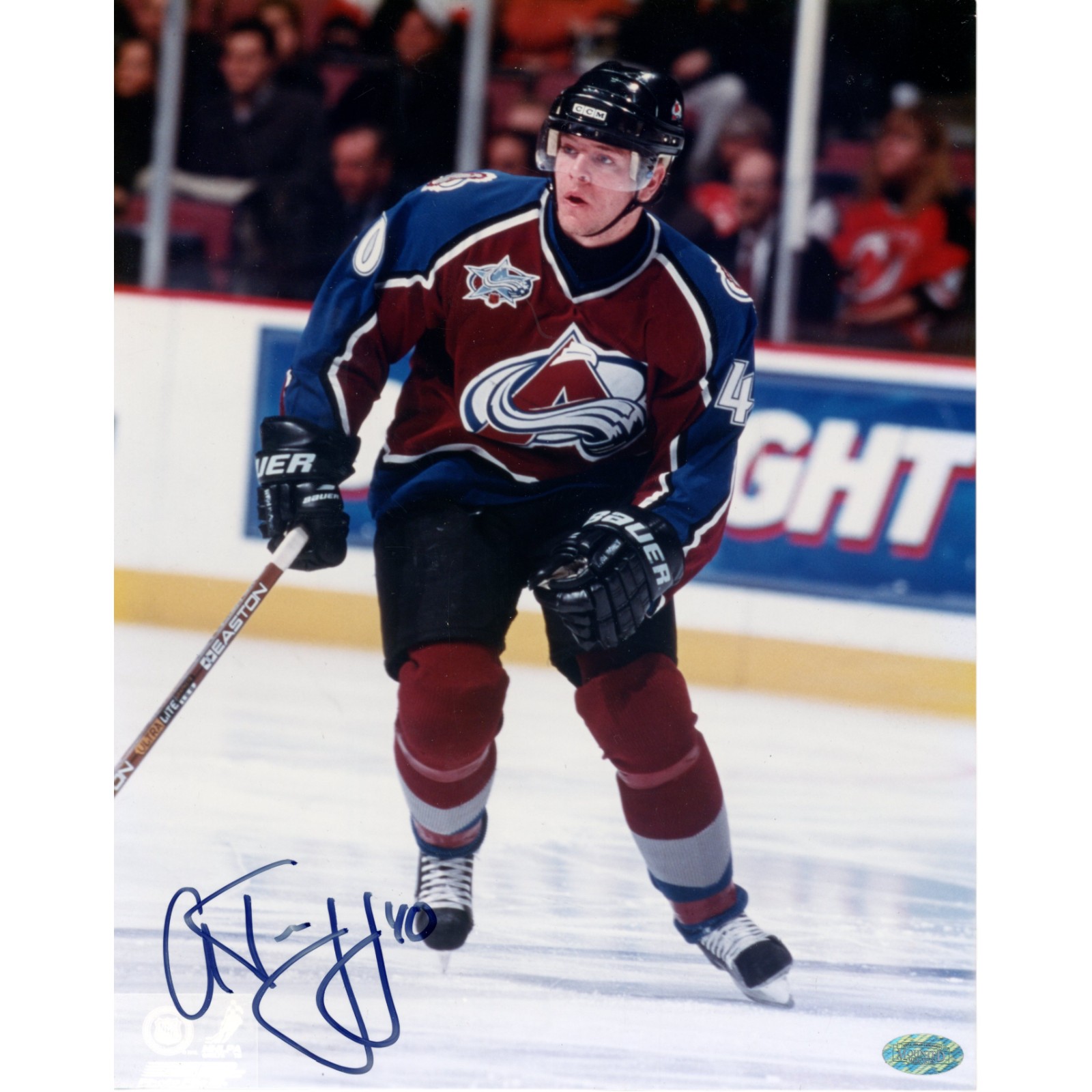 Alex Tanguay Autographed Colorado Avalanche 8x10 Photo Mounted Memories 51524