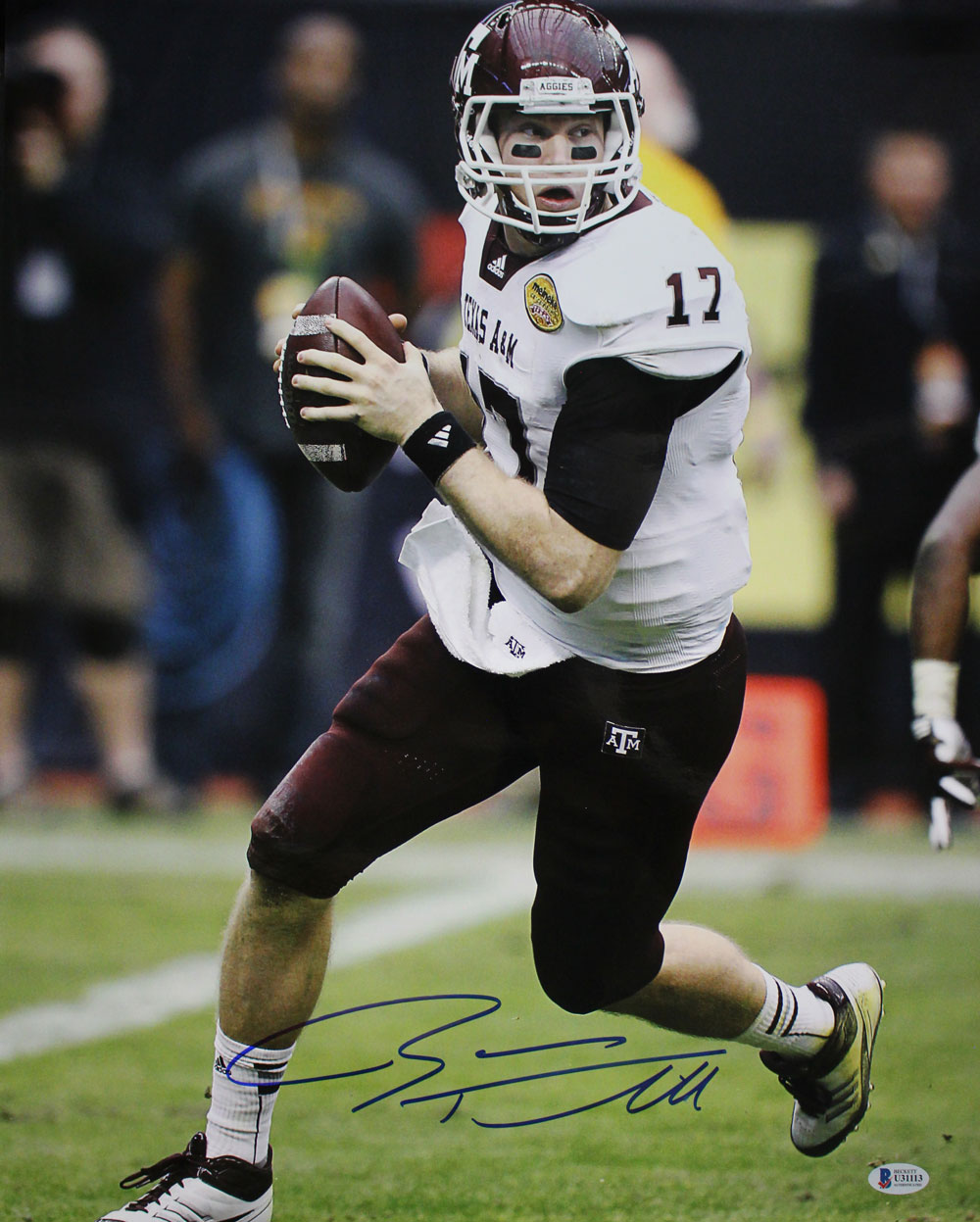 Ryan Tannehill Autographed/Signed Texas A&M Aggies 16x20 Photo BAS 29266