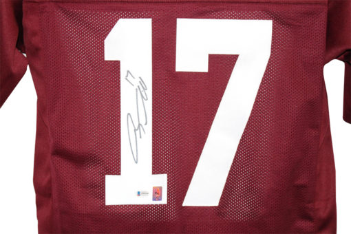 Ryan Tannehill Autographed/Signed College Style Maroon XL Jersey BAS 26516