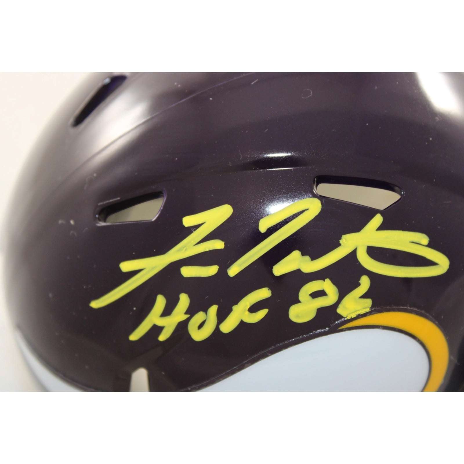 Fran Tarkenton Signed Minnesota Vikings Mini Helmet 61 TB HOF 86 Becket W 58805