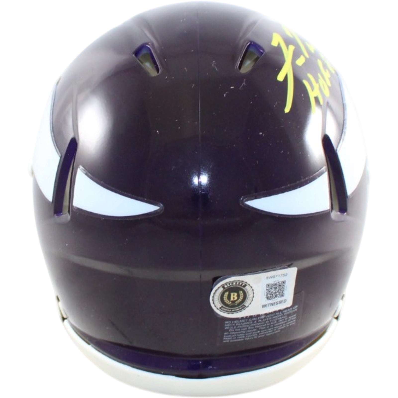 Fran Tarkenton Signed Minnesota Vikings Mini Helmet 61 TB HOF 86 Becket W 58805 3 Fran Tarkenton Signed Minnesota Vikings Mini Helmet 61 TB HOF 86 Becket W 58805