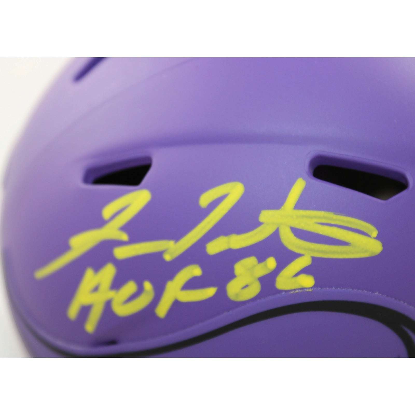 Fran Tarkenton Autographed Minnesota Vikings Mini Helmet Rave HOF Becket W 58815