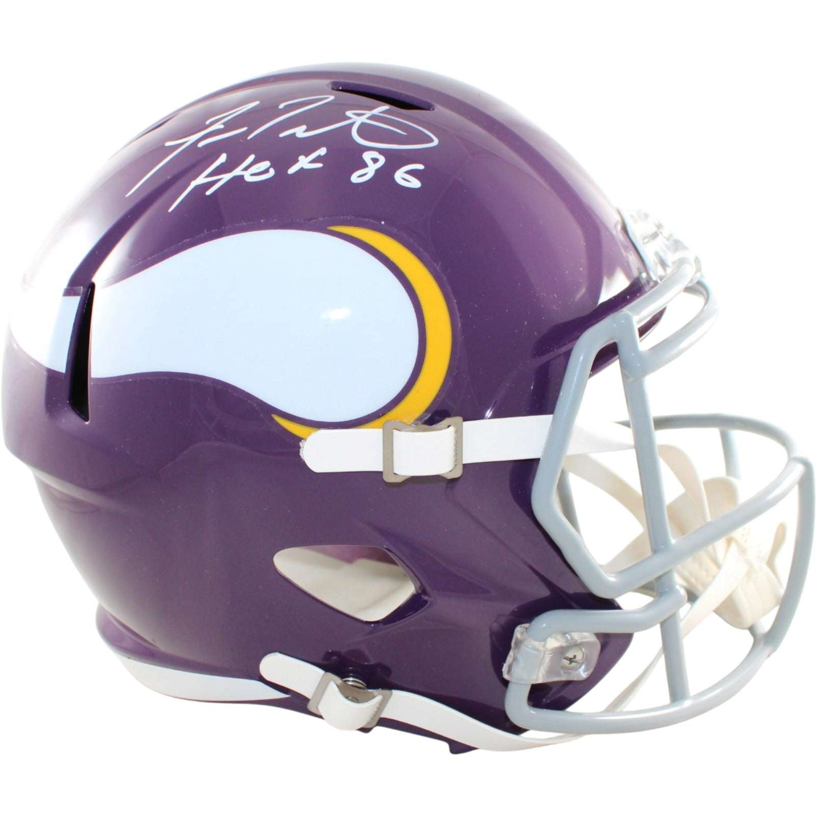 Fran Tarkenton Signed Minnesota Vikings Helmet F/S Replica 61-79 TB BAS 58829