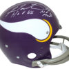 Fran Tarkenton Autographed Minnesota Vikings TK Helmet 2 Insc JSA 24278