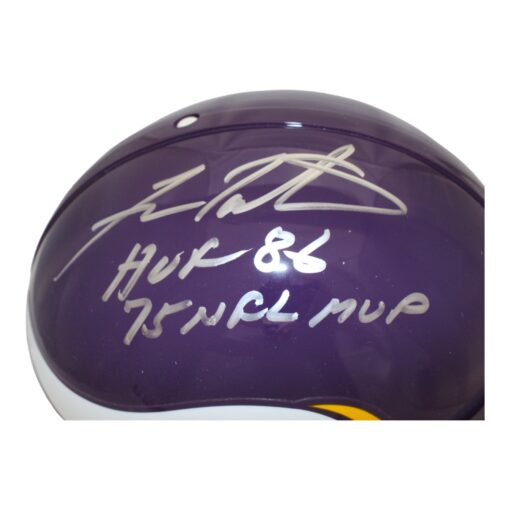 Fran Tarkenton Signed Minnesota Authentic VSR4 TB Helmet Beckett