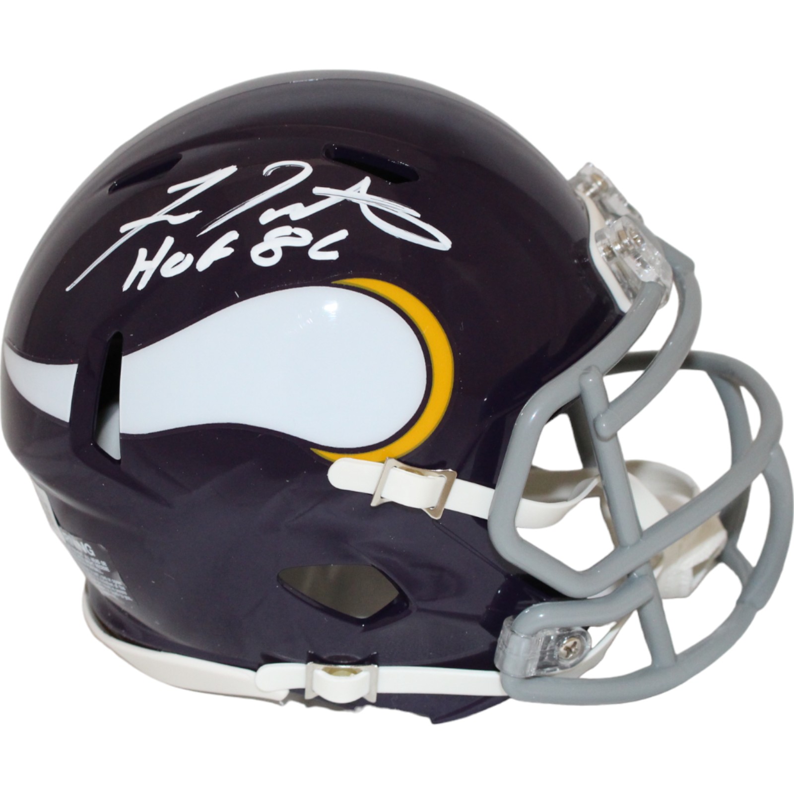 Fran Tarkenton Signed Minnesota Vikings TB Mini Helmet Beckett