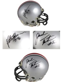 Jack Tatum Pete Johnson Autographed Ohio State Buckeyes Mini Helmet PSA 52751