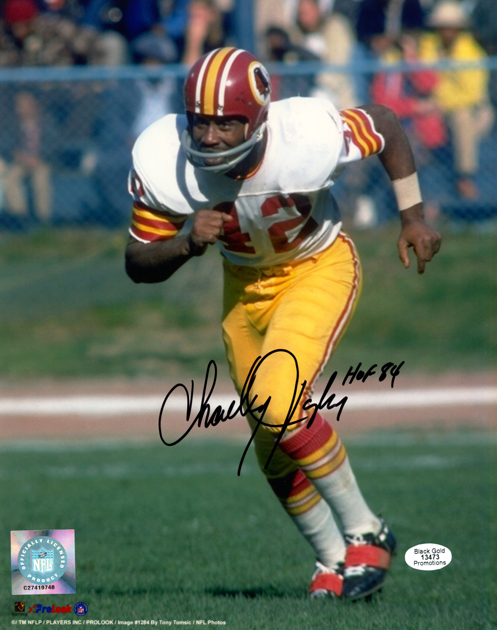 Charley Taylor Autographed/Signed Washington Redskins 8x10 Photo