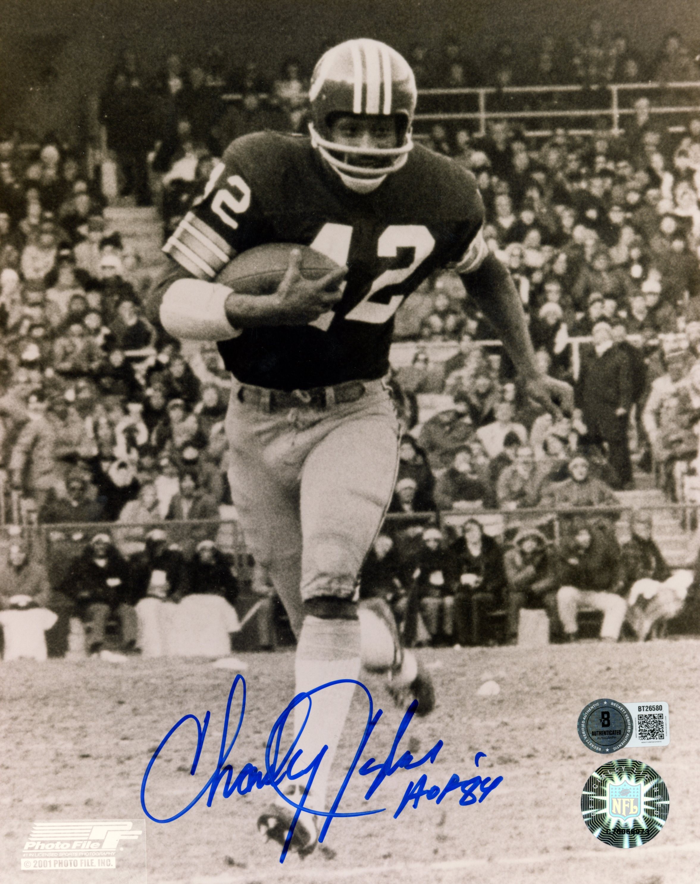 Charley Taylor Autographed Washington Redskins 8x10 Photo HOF Beckett 56770