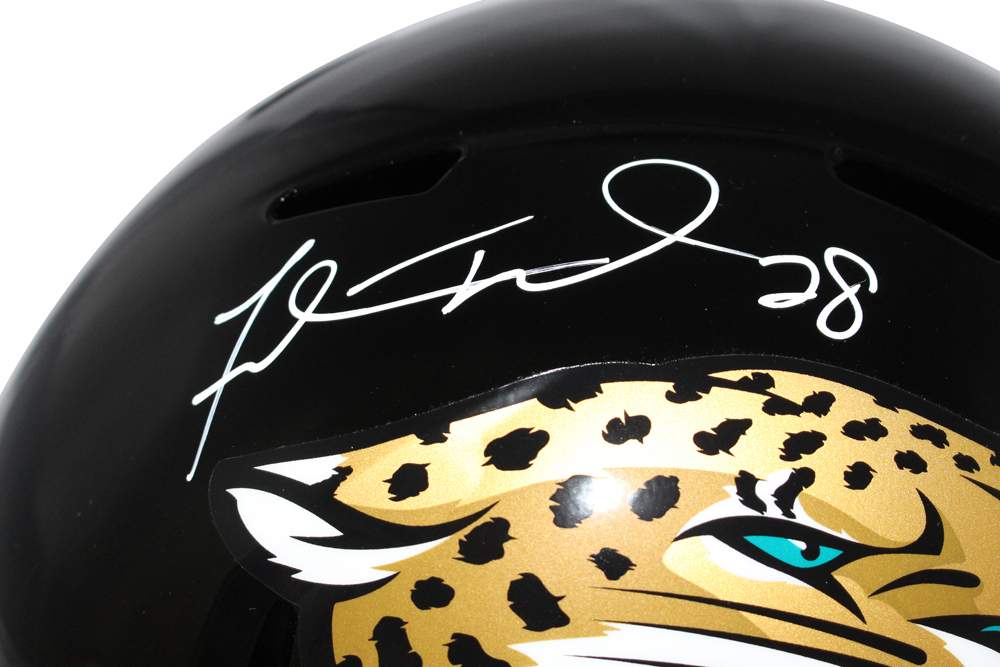 Fred Taylor Autographed Jacksonville Jaguars F/S speed Helmet BAS