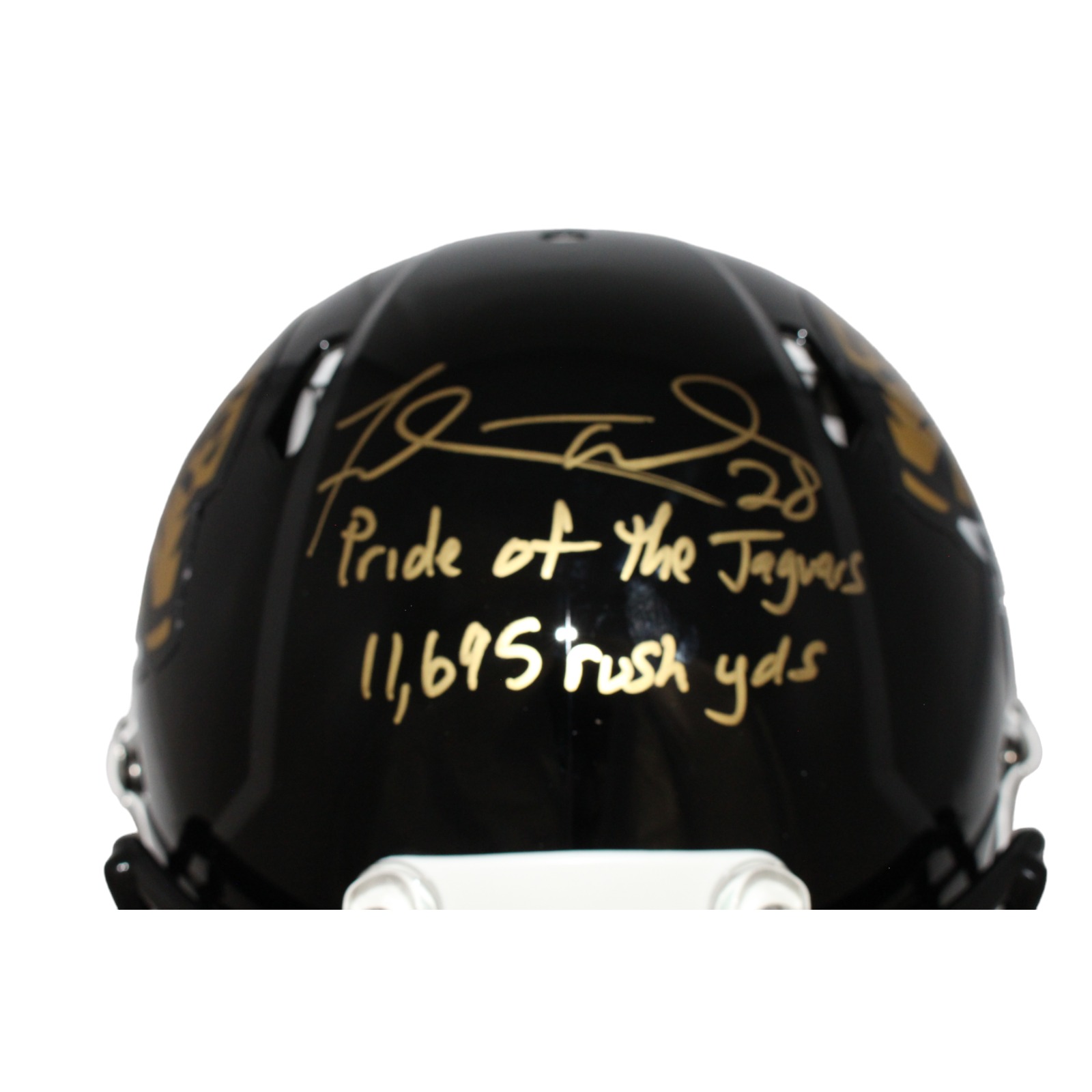 Fred Taylor Signed Jacksonville Jaguars TB Authentic Helmet Insc. Beckett