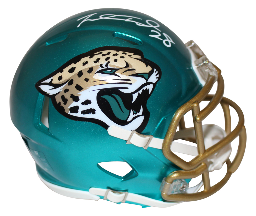 Fred Taylor Autographed Jacksonville Jaguars Flash Mini Helmet Beckett