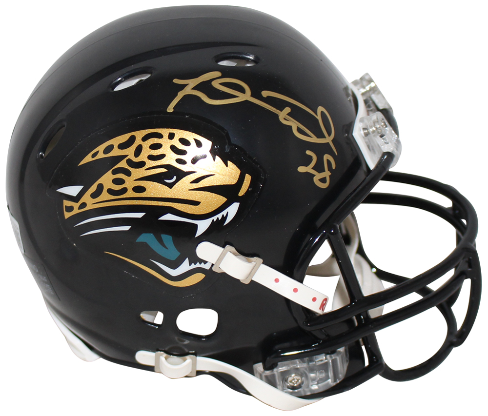 Fred Taylor Autographed Jacksonville Jaguars TB Revolution Mini Helmet BAS 32541 Denver Autographs