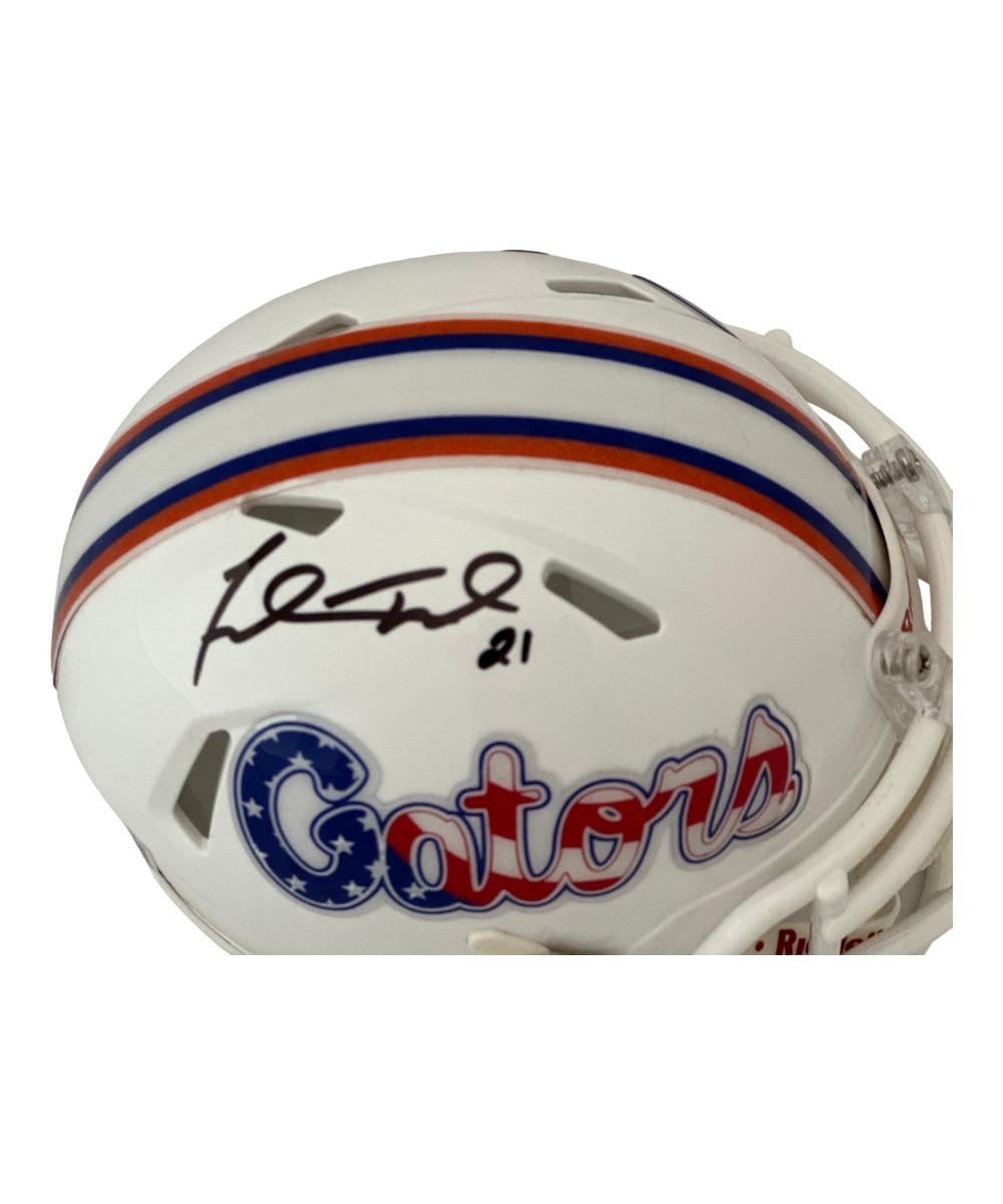 Fred Taylor Signed Florida Gators Stars&Stripes Mini Helmet Beckett
