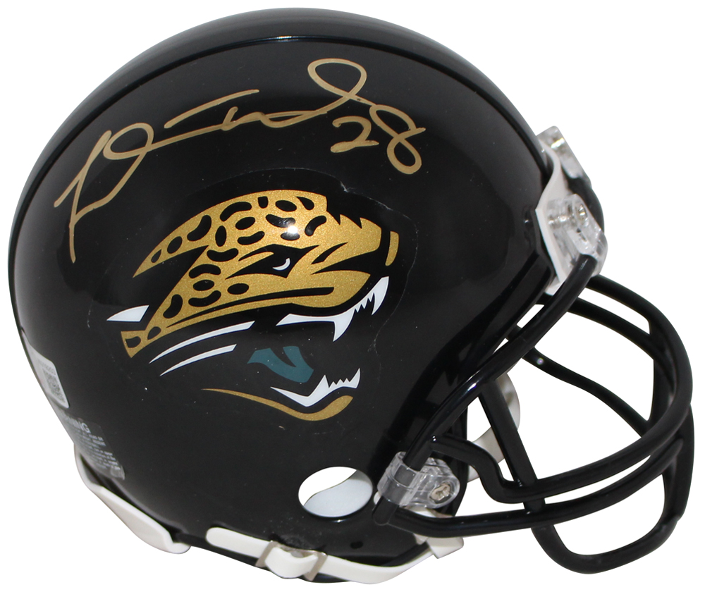 Fred Taylor Autographed Jacksonville Jaguars VSR4 Mini Helmet BAS 32542