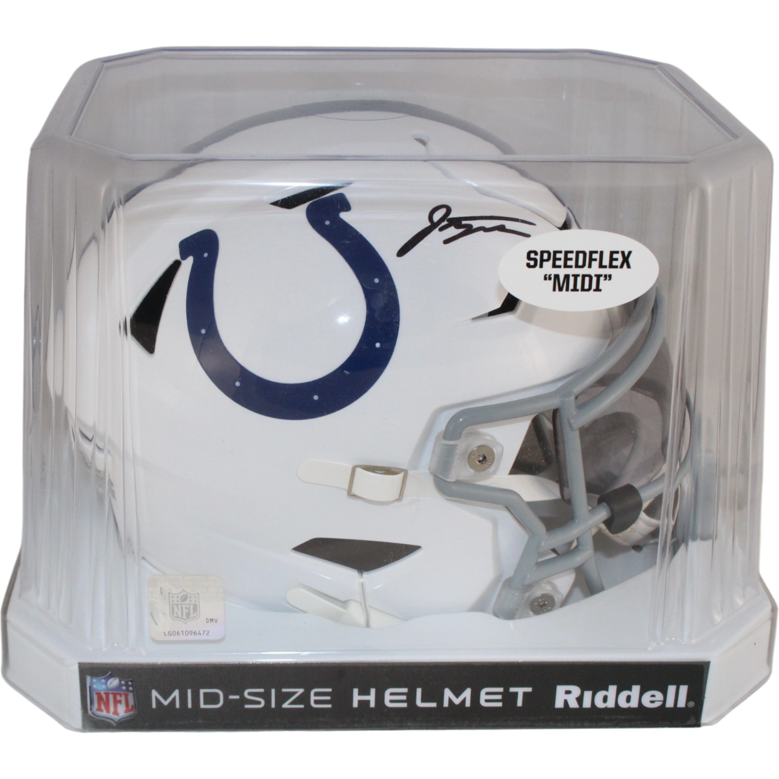 Jonathan Taylor Signed Indianapolis Colts Mid-Size Midi Helmet Beckett 53872 5 Jonathan Taylor Signed Indianapolis Colts Mid-Size Midi Helmet Beckett 53872