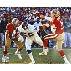 Lawrence Taylor Autographed New York Giants 16x20 Photo Beckettt Witness 51145