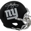 Lawrence Taylor Signed New York Giants Black Matte Replica Helmet BAS 11927