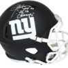 Lawrence Taylor Signed New York Giants Black Matte Replica Helmet JSA 25600