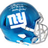 Lawrence Taylor Signed New York Giants Chrome Replica Helmet BAD MF JSA 25599