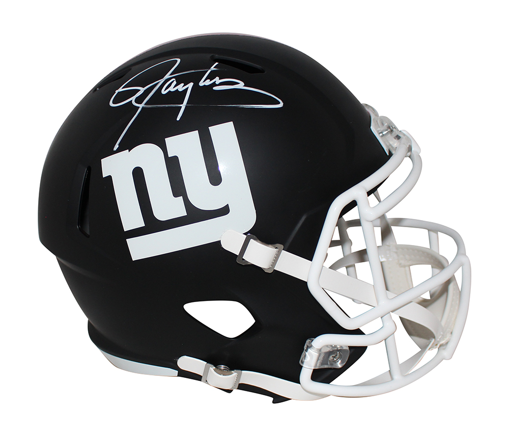 Lawrence Taylor Autographed New York Giants F/S Black Matte Helmet BAS