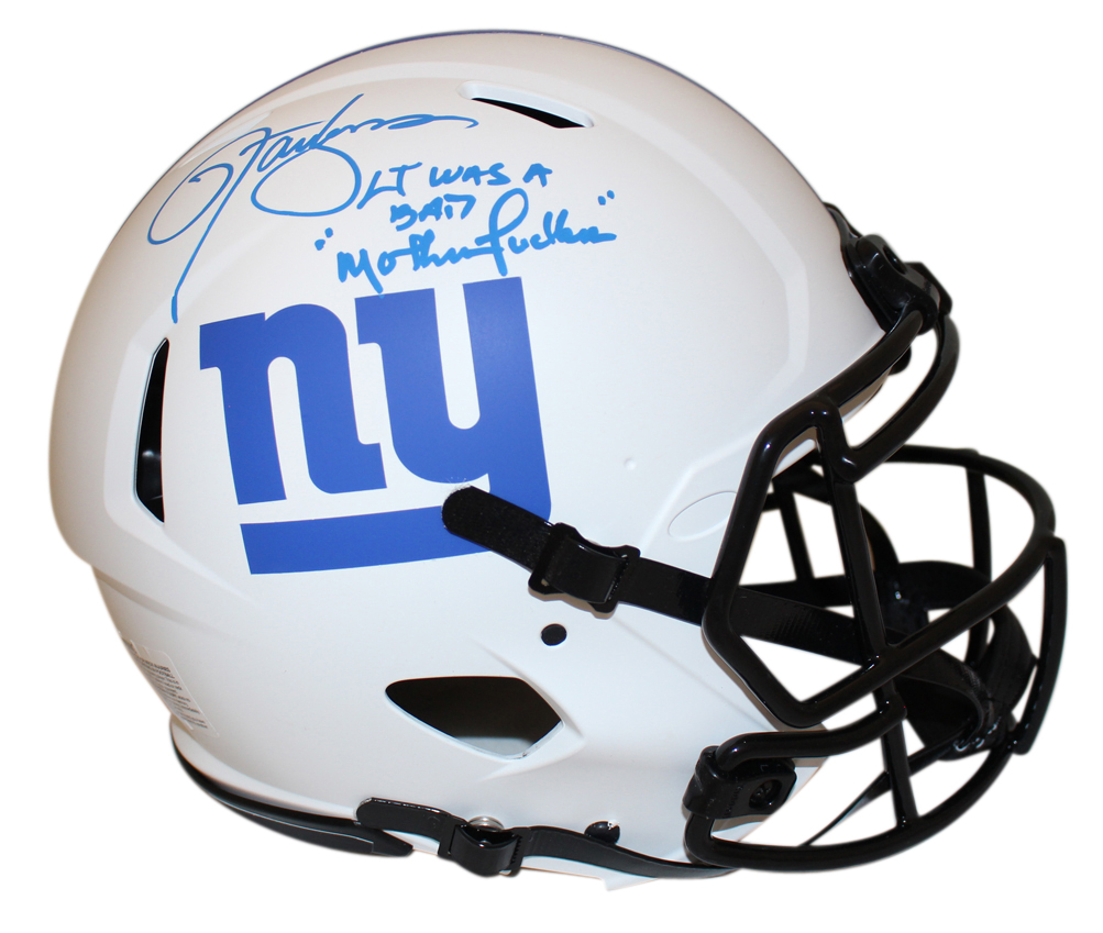Lawrence Taylor Autographed New York Giants Authentic Lunar Helmet JSA