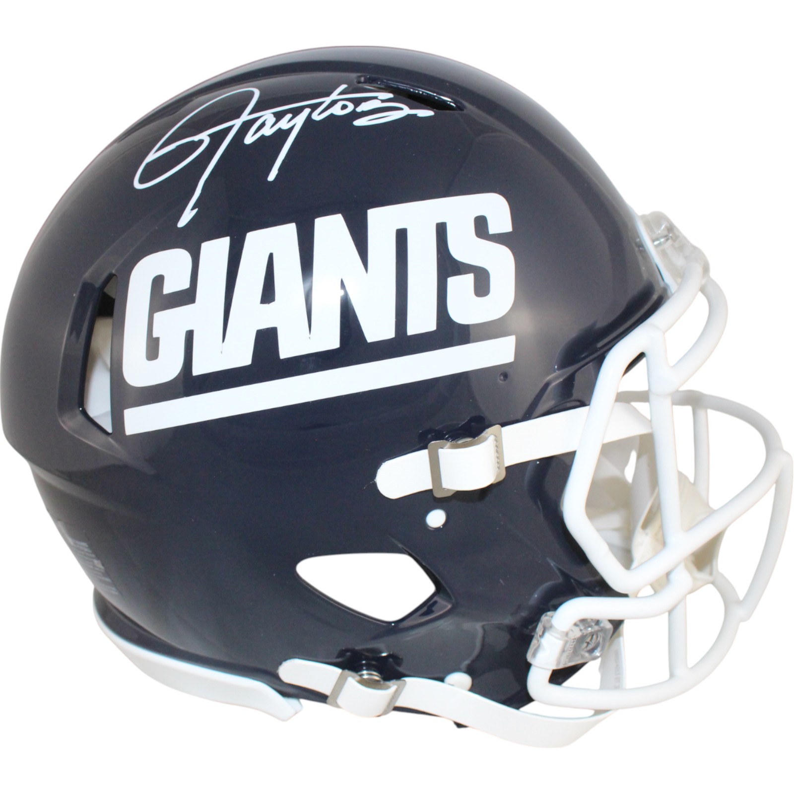 Lawrence Taylor Autographed New York Giants Authentic TB Helmet Beckett 50974