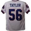 Lawrence Taylor Autographed New York Giants XL White Jersey HOF JSA 21187