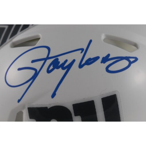 Lawrence Taylor Autographed New York Giants 24 STS Mini Helmet Beckett 49751
