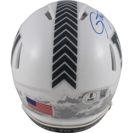 Lawrence Taylor Autographed New York Giants 24 STS Mini Helmet Beckett 49751