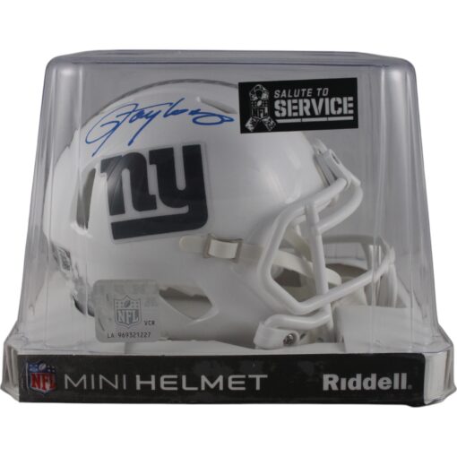 Lawrence Taylor Autographed New York Giants 24 STS Mini Helmet Beckett 49751
