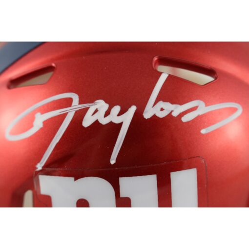 Lawrence Taylor Autographed New York Giants Flash Mini Helmet Beckett 49759